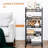5 Tier Utility Rolling Cart(No Include Stool)