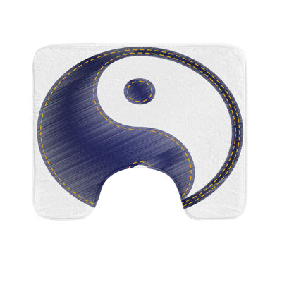 Tapis de salle de bain en U Ying Yang