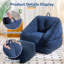 Fauteuil à billes avec repose-pieds en mousse et rembourrage en mousse 38,5 po Compression-1977197782