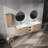 Chic Wall-Mounted Bathroom Vanity With Ample Storage And Stylish Appeal