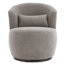 Chaise d'appoint pivotante de 25,59 po Andesine-737631810