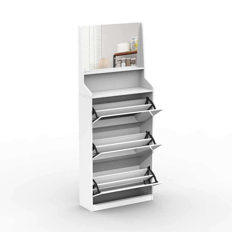 18 Pair Flip Down Shoe Storage