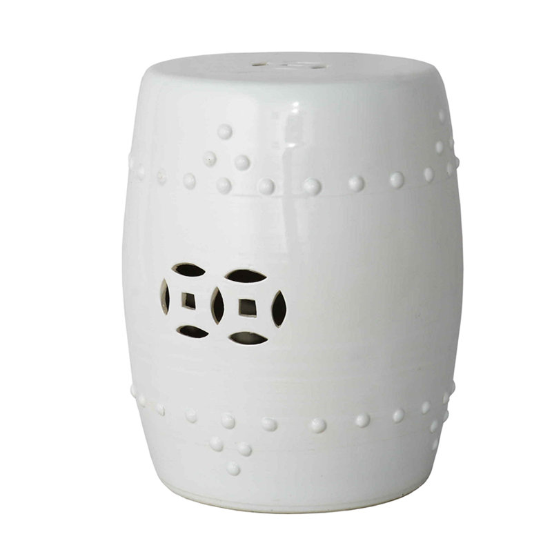 Tabouret de jardin 17 po Asa, Blanc