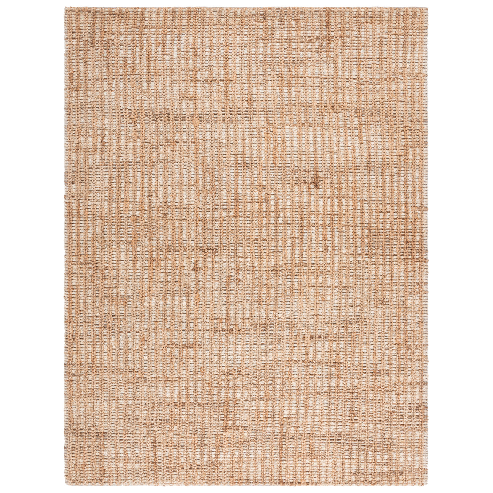 Natural Fiber Hand Loomed Jute Blend Area Rug, Rectangle 8' x 10'