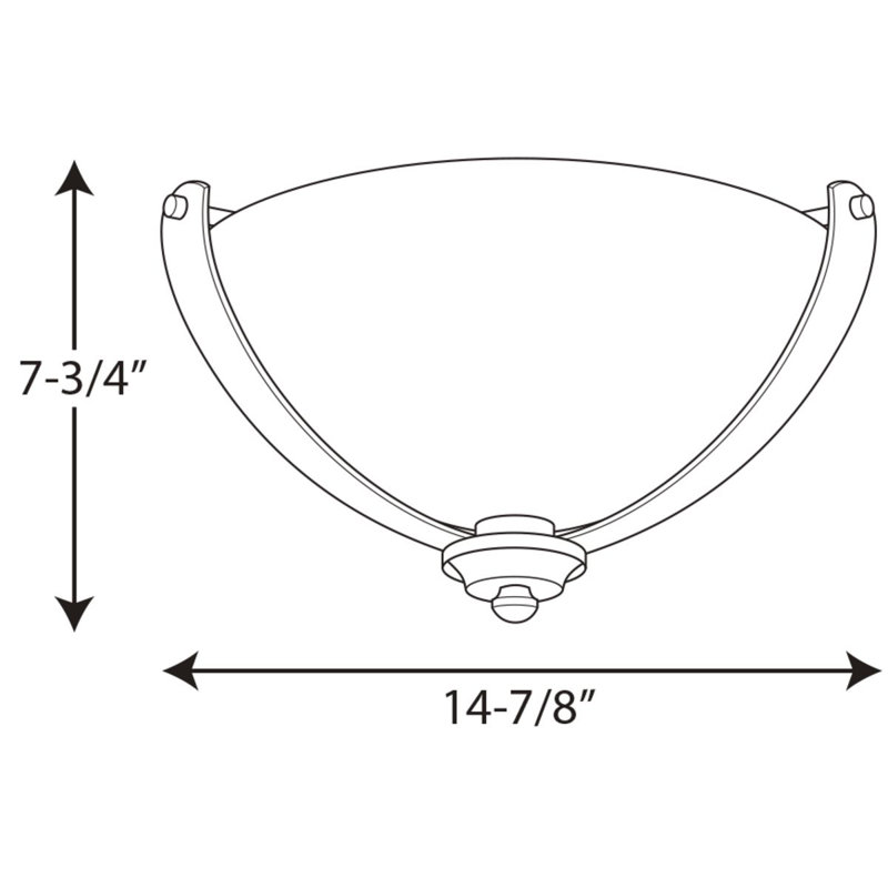 Abid Glass Flush Mount, Polished Nickel