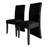 Black Wooden Dining Chair With Corduroy Cover-2119460439