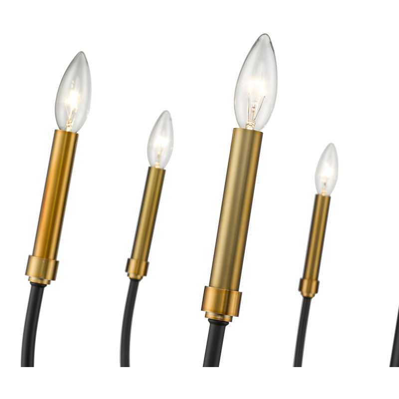 8 - Light Dimmable Classic / Traditional Chandelier, Olde Brass