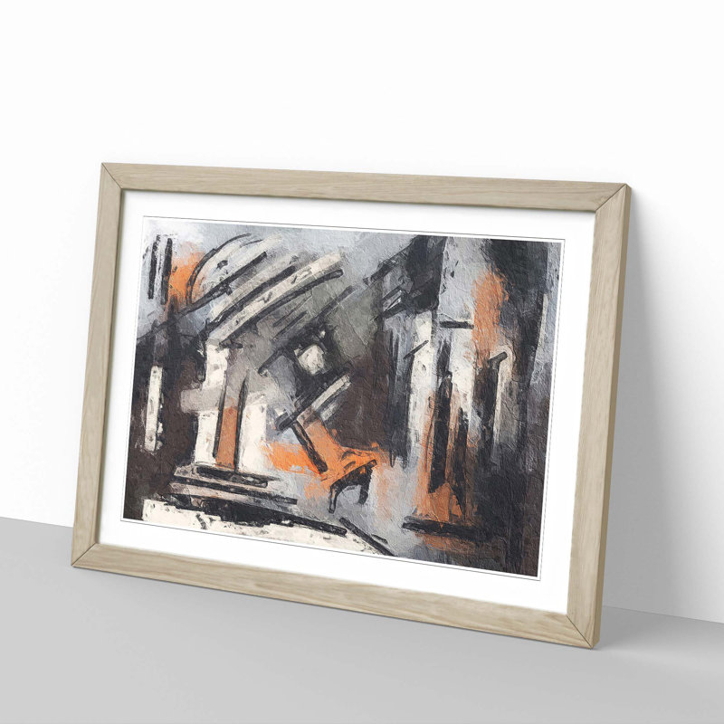 Abstract Vol.73 by S.Johnson - Single Picture Frame Print, Oak Framed, 33cm H x 45cm W x 2cm D