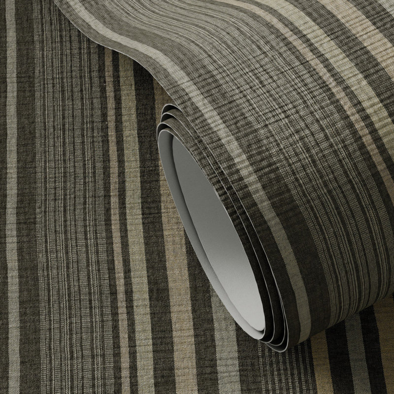 Yarn Dyed Stripe Striped Wallpaper, H 132" x W 52", Yarn Dyed Stripe - Dusk