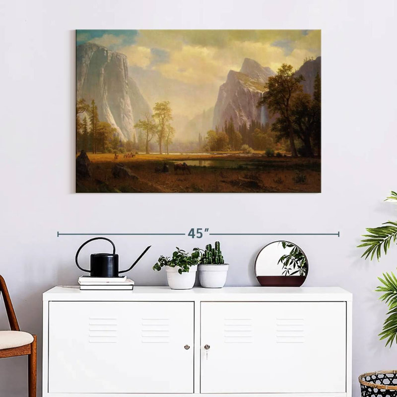 Alvord regardant la vallée de Yosemite, H 26 po x l 39 po