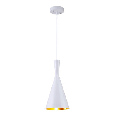 Luminaire suspendu conique simple à DEL