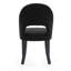 Chaises de salle à manger rembourrées en lin avec dossier haut incurvé et pieds en bois massif-1696384064-1696384125