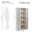 Armoire de rangement robuste à double porte avec tablettes réglables à 5 niveaux-770277768