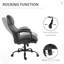 Grande et haute chaise de bureau ergonomique, capacité de charge maximale de 500 lb. Siège en lin, hauteur réglable, roues pivotantes, capacité de poids au design gris foncé. Ensemble de ressorts, pivotant, lin, confort