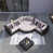 Gray Cushion/Black Frame