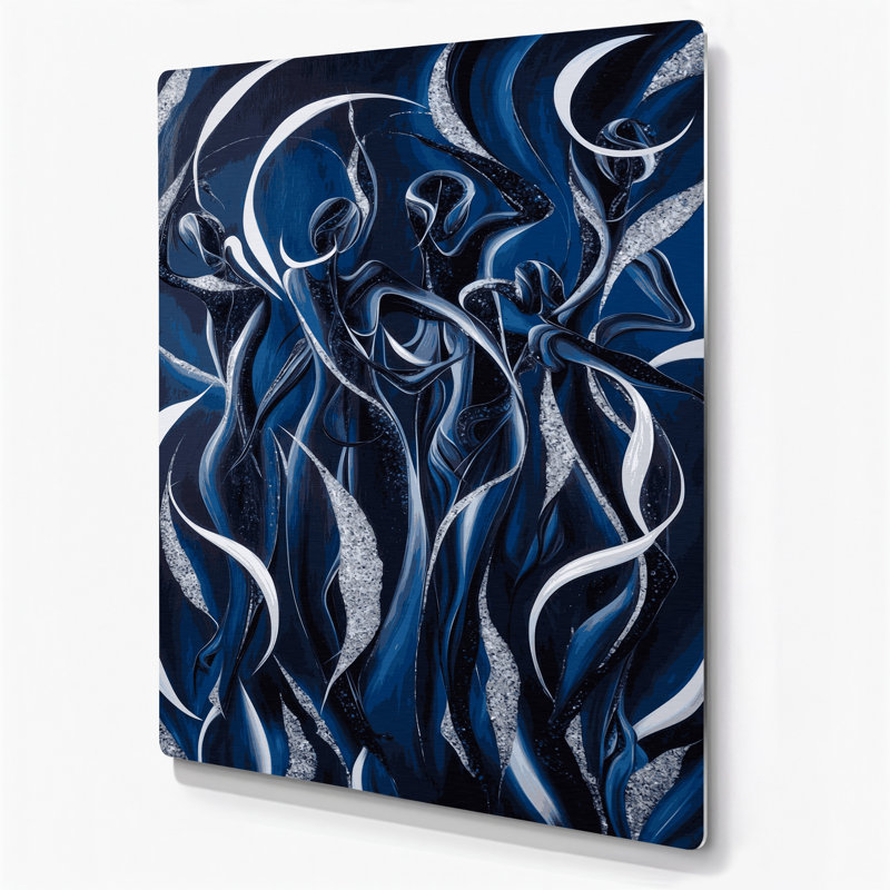 Art mural abstrait gris 44, H 20 po x l 24 po