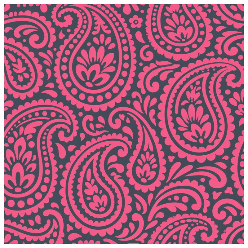 Édredon rose à motif cachemire, Twin Extra Long