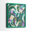 Jungle Wave I - reproduction encadrée de qualité supérieure - prête à être accrochée - aucun clou requis - aucun clou requis-108016485-108016489