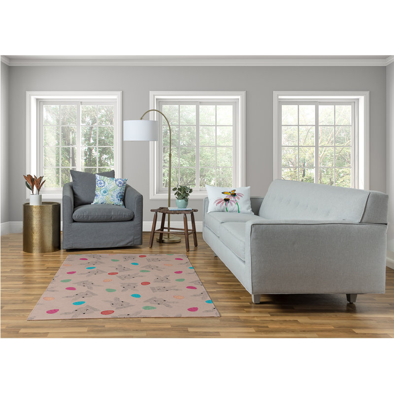 Chenille Abstract Indoor Rug, Rectangle 5' x 7'