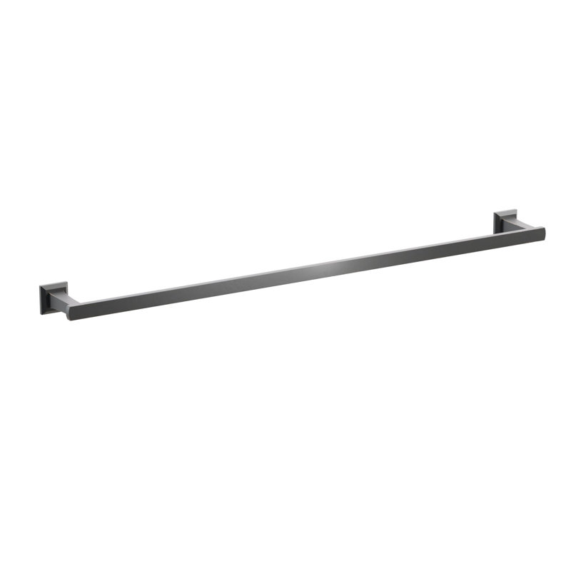 Porte-serviettes évasé transitionnel 9 po Emtek avec rosette carrée chanfreinée, Bronze frotté à l'huile
