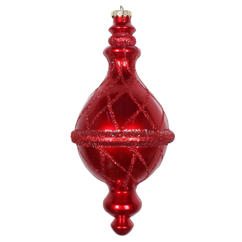 Ornement de Noël 10 po, Rouge