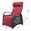 Chaise longue d'extérieur inclinable pour terrasse avec table basse-1380671814
