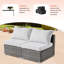 Ensemble de canapé modulaire 5 pièces avec coussins-798203216-794153593