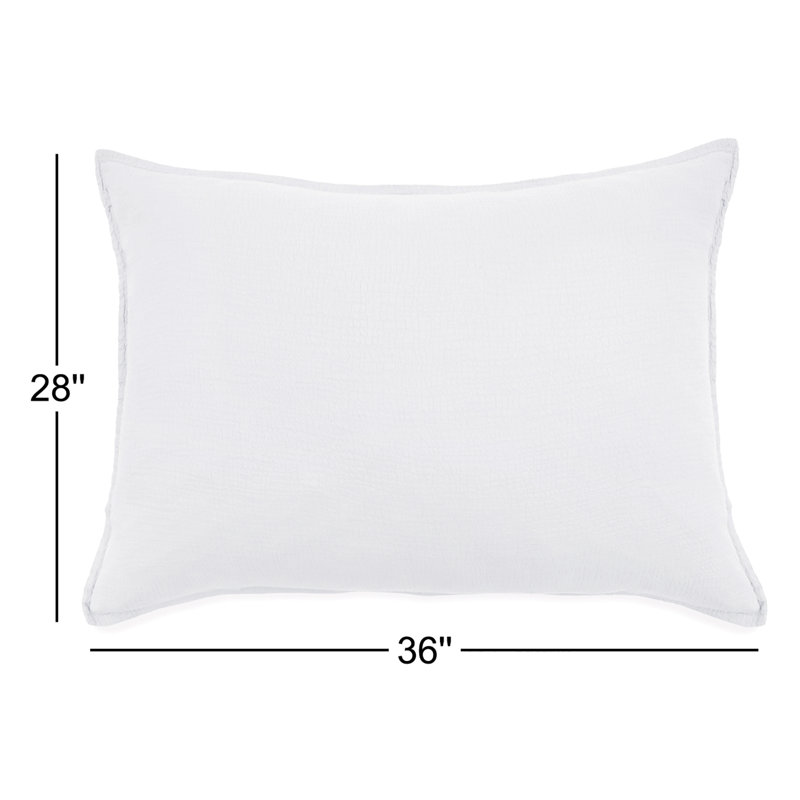 Waverly Lumbar Pillow Cover & Insert, White