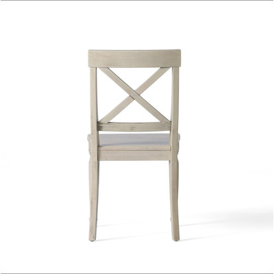 Acacia Wood Dining Chairs, 2-Pcs Set