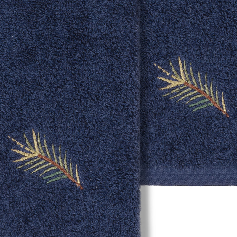 Pierre 100% Turkish Cotton Washcloth, Midnight Blue
