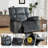38.98" Wide Power Lift Massage Recliner With Heat, Cup Holders & Phone Stand-307447428