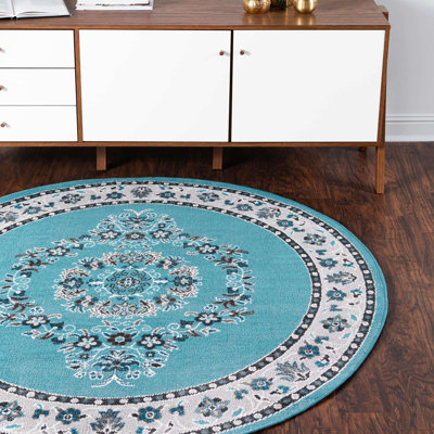Tapis oriental bleu 