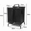 2-Tier Laundry Hamper 110L Large Oxford Clothes Basket Sorter With, Lid And Sorting Cards For Clothes & Toys Storage-1918504859