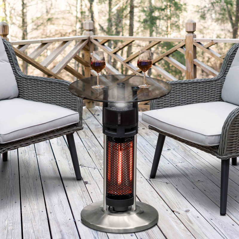 Arragon Stainless Steel Electric Standing Patio Heater