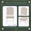 Ensemble de chaises de salle à manger et de salon de style rétro avec 4 chaises rembourrées-1156736596-1156736597-1156736598