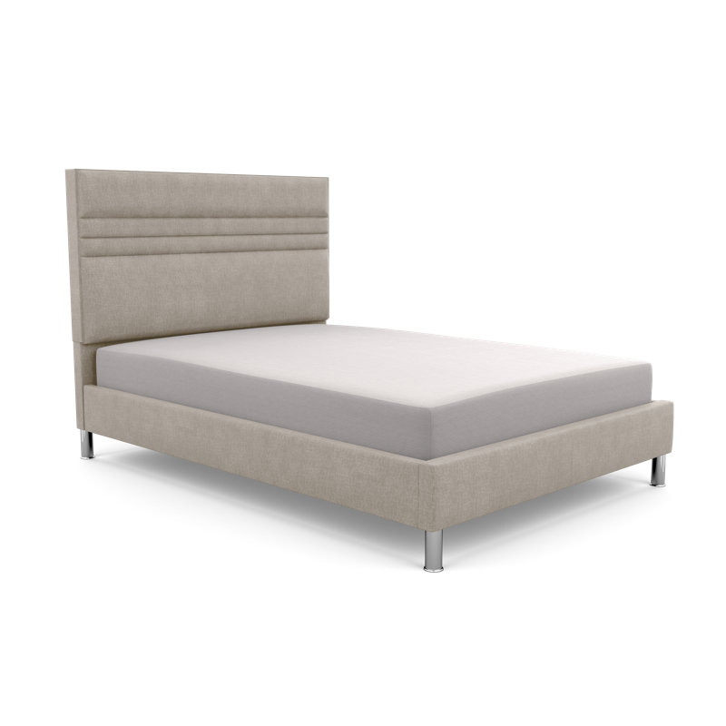 Upholstered Bed, Small Double (4'), Sky, Wool