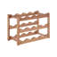 ARLA Solid Wood Farmhouse Wine Bottle Rack Brown