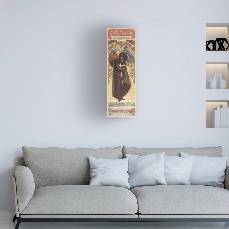 Art sur toile d'Alphonse Marie Mucha, 1899, H 32 po x l 10 po