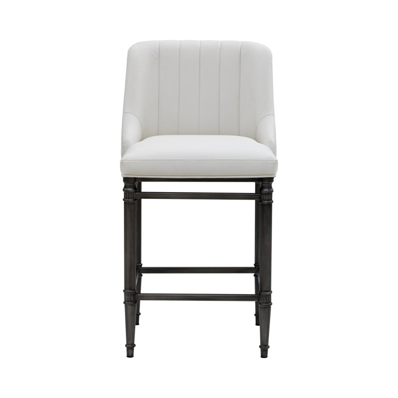 Tabouret de bar Cookson, Tabouret de comptoir (siège d'une hauteur de 26 p, Bleu
