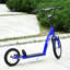 Scooters pour enfants avec 5 ans et plus, finition bleu foncé, trottinette à cadre en acier et conception réglable