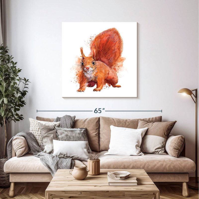 Crowle Squirrel, aquarelle, H 39 po x l 39 po