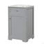 Meuble-lavabo de salle de bain avec lavabo, armoire de salle de bain avec porte à fermeture douce, support de rangement et tablette réglable (armoire)