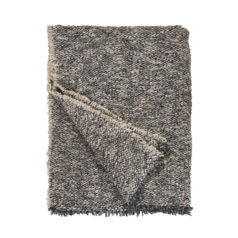 Brentwood Hand Woven Throw Blanket, Steel
