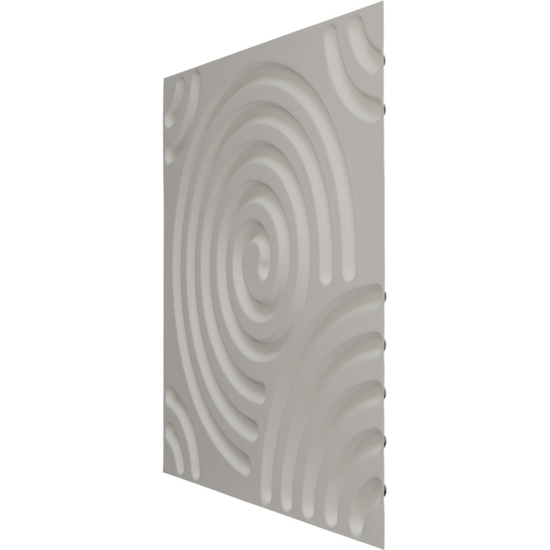 Panneau mural décoratif 3D en spirale EnduraWall l 19 5/8 po x H 19 5/8 po, galaxie métallique texturée (couvre 2,67 pieds carrés)