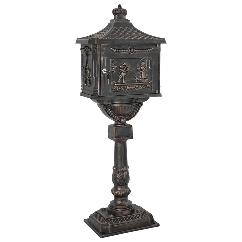 Cast Aluminum Drop Box, Bronze