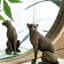Statue de panthère en cuivre, décor animal