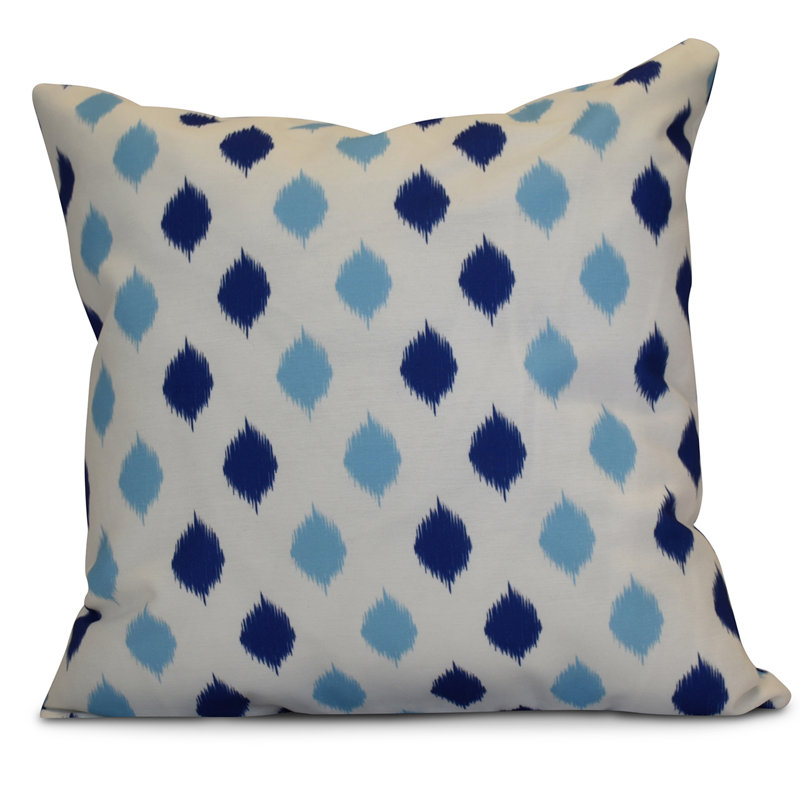 Hanukkah Geometric Reversible Throw Pillow, Royal Blue, 20" H x 20" W x 2" D
