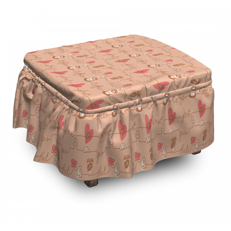 Box Cushion Ottoman Slipcover