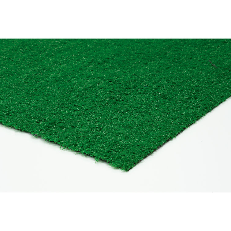 Nance Carpet and Rug Prairie Sample 12 ft. Wide x Cut to Length Green Artificial Grass