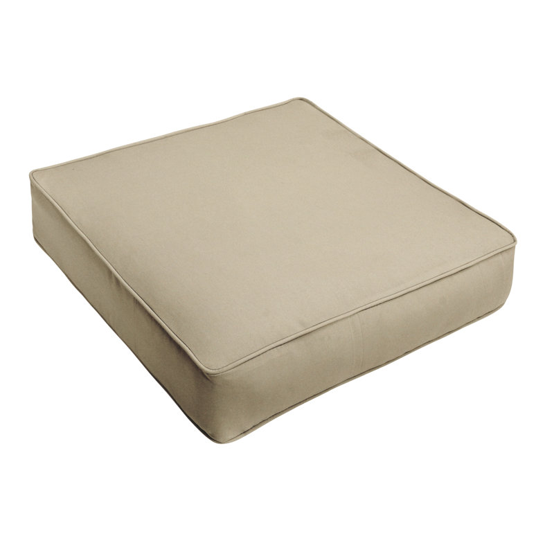 Coussin de siège intérieur / extérieur, L 23,5 po x P 23 po, Poly Solid - Tan